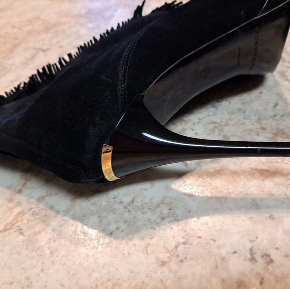 BURBERRY NADISON Open Toe High Heel Black Sexy Booties Size 9.5 - Picture 1 of 10